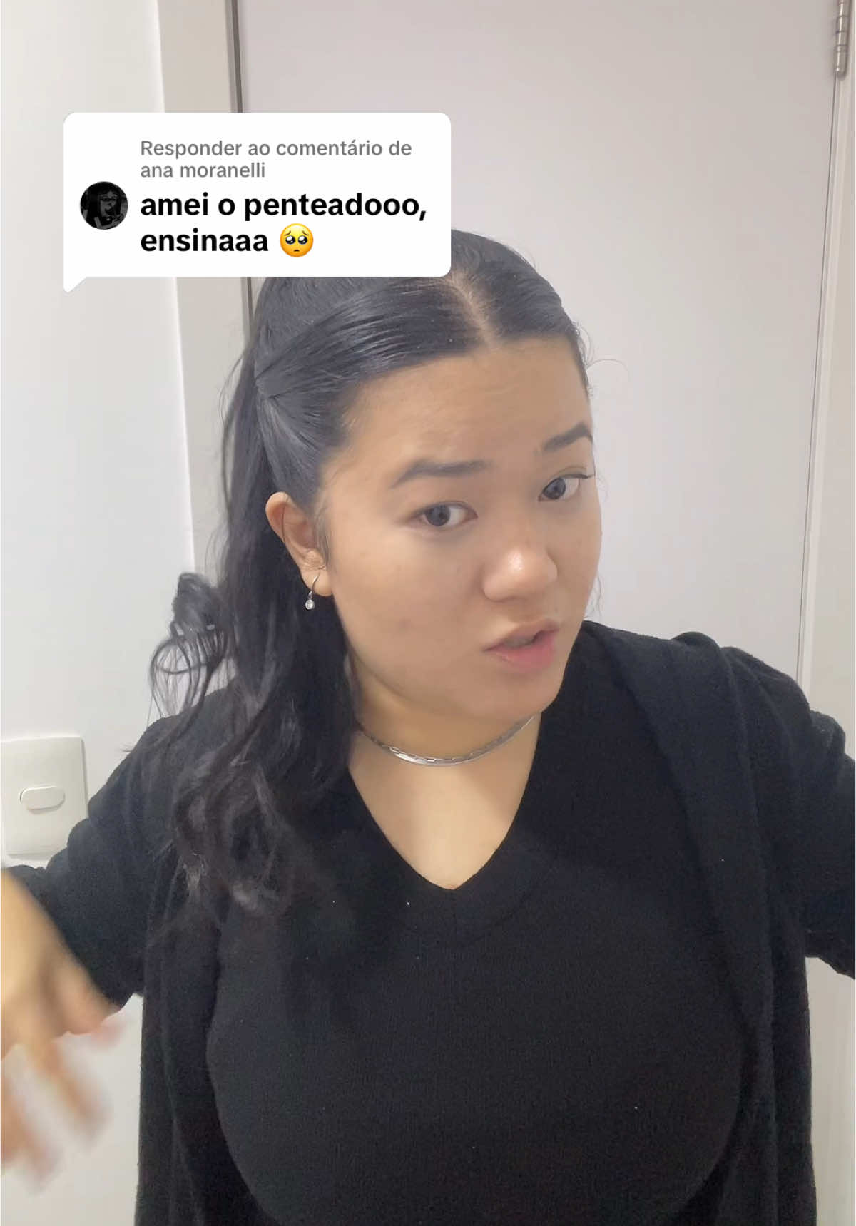 Respondendo a @ana moranelli Esse penteado é super fácil e fica lindo!!! #fyp #girls #penteado #tutorialdepenteado 