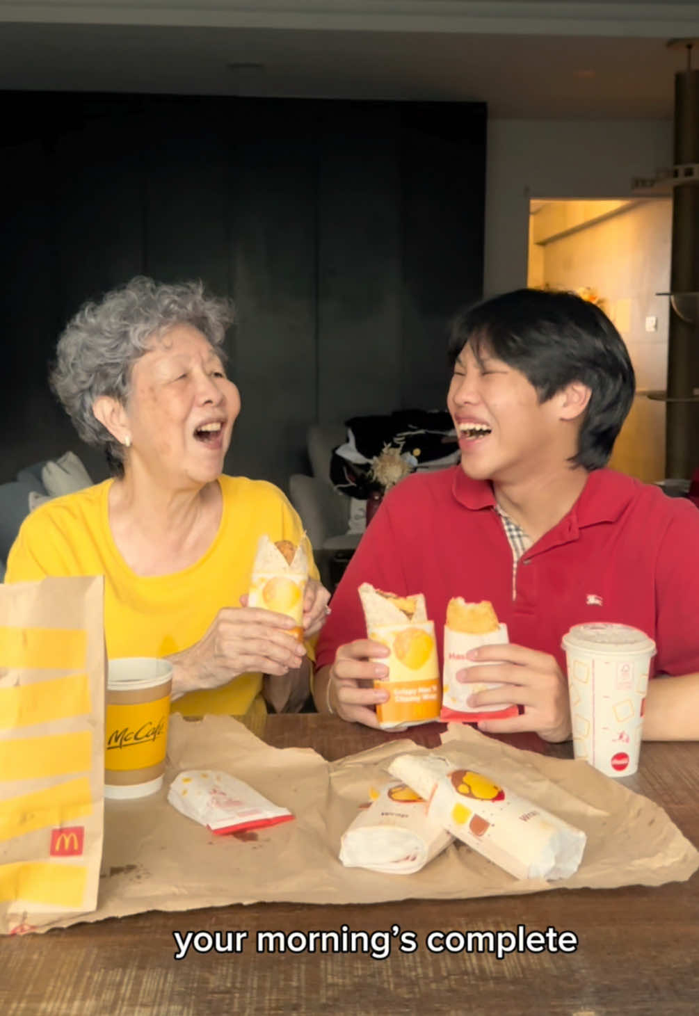 who knew how delicious the Crispy Mac ‘N Cheesy Wrap is??!! both the Sausage & Ham available from 8 May while their Classic Breakfast Wraps are always available for your mornings! Available in-store, at Drive-Thru, on the McDonald’s app and via McDelivery®️, Deliveroo, foodpanda and GrabFood 😋🤤🤤😋 #fyp #foryou #grandma