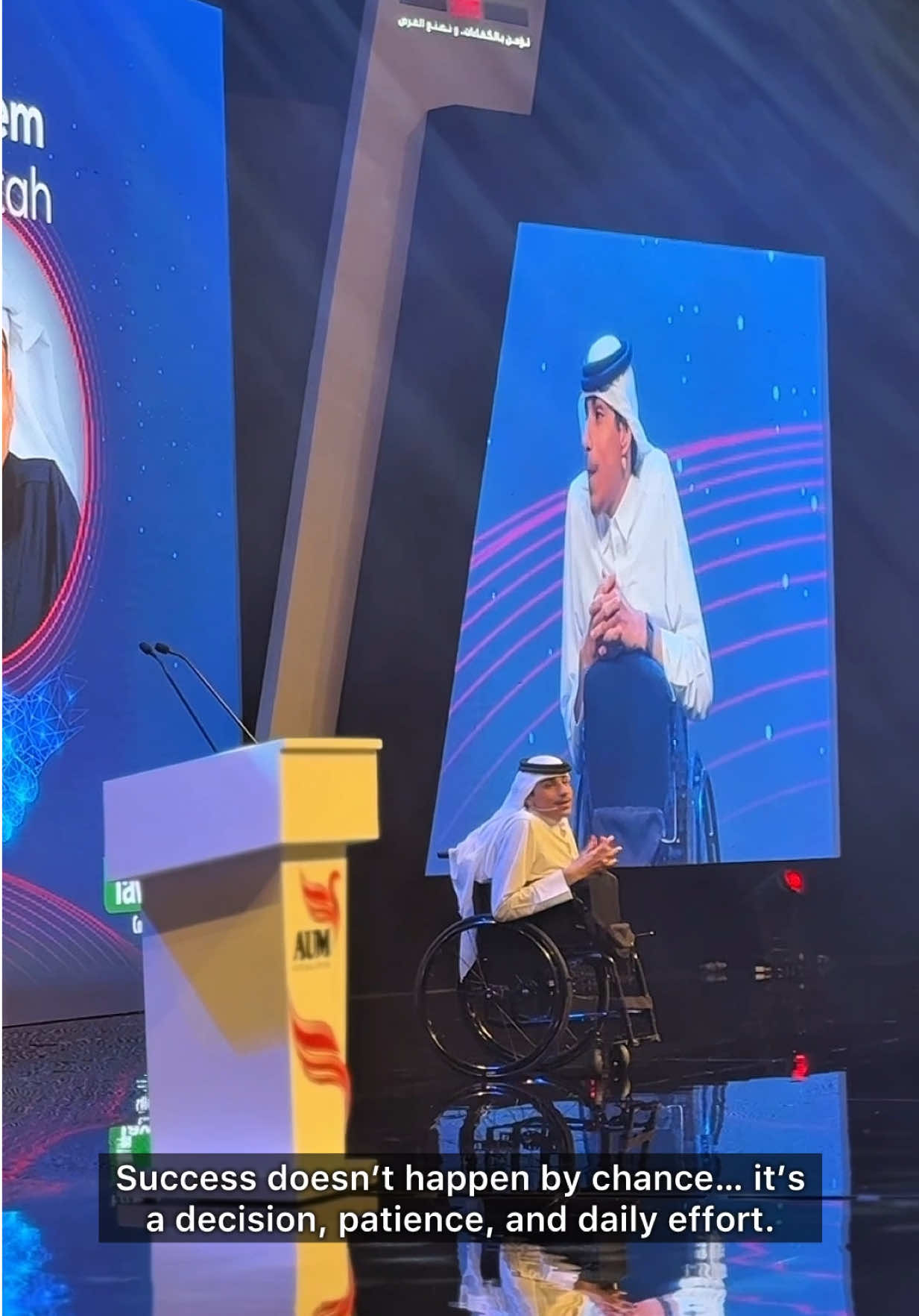 From the stage to the smiles! What a beautiful day in #Kuwait. Grateful to meet so many inspiring students and share a message close to my heart. Thank you for the warmth and love, always ❤️ #غانم_المفتاح | #ghanimalmuftah 