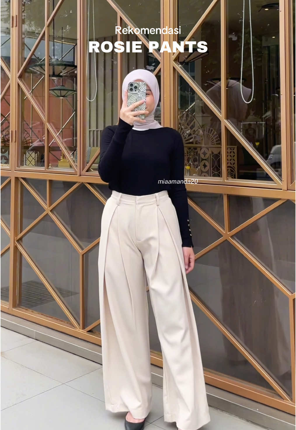 Rekomendasi loose pants “Rosie”💗 #outfit #loosepants #rekomendasioutfit #basicfit #outfitideas #foryou 