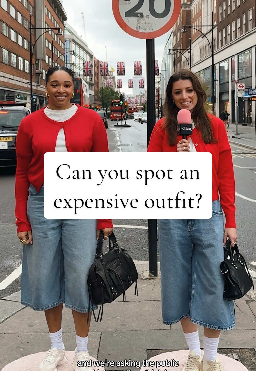Jorts may not be everyone’s cup of tea, but in a Gen Z closet? Can you guess which outfit costs £5,065 and which one costs £154.95?👀☕️ #OOTD #outfitinspo #TikTokFashion #fashiontiktok #highstreetfashion #highstreet #designer #tiktokchallenge #guessinggame #minimic #streetinterview #springfashion 
