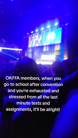 Perseverance is an FFA members number one best friend. You got this!! #okffa25 #okffastateconvention #myfeethurt #BOK 