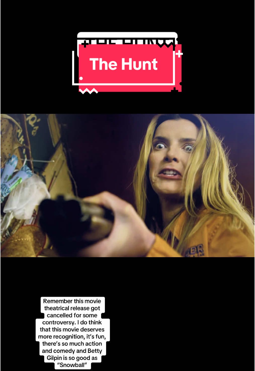 #thehunt #bettygilpin #hillaryswank #fyp #action #horror #darkcomedy #2020 