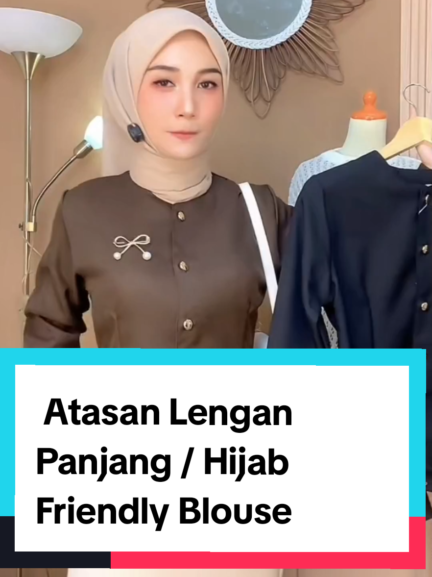 Womscloth - Ailee Long Sleeve Top / Atasan Lengan Panjang / Hijab Friendly Blouse - Blazer Wanita #blousewanita #blousemurah #atasanwanita #belilokal #fyp 
