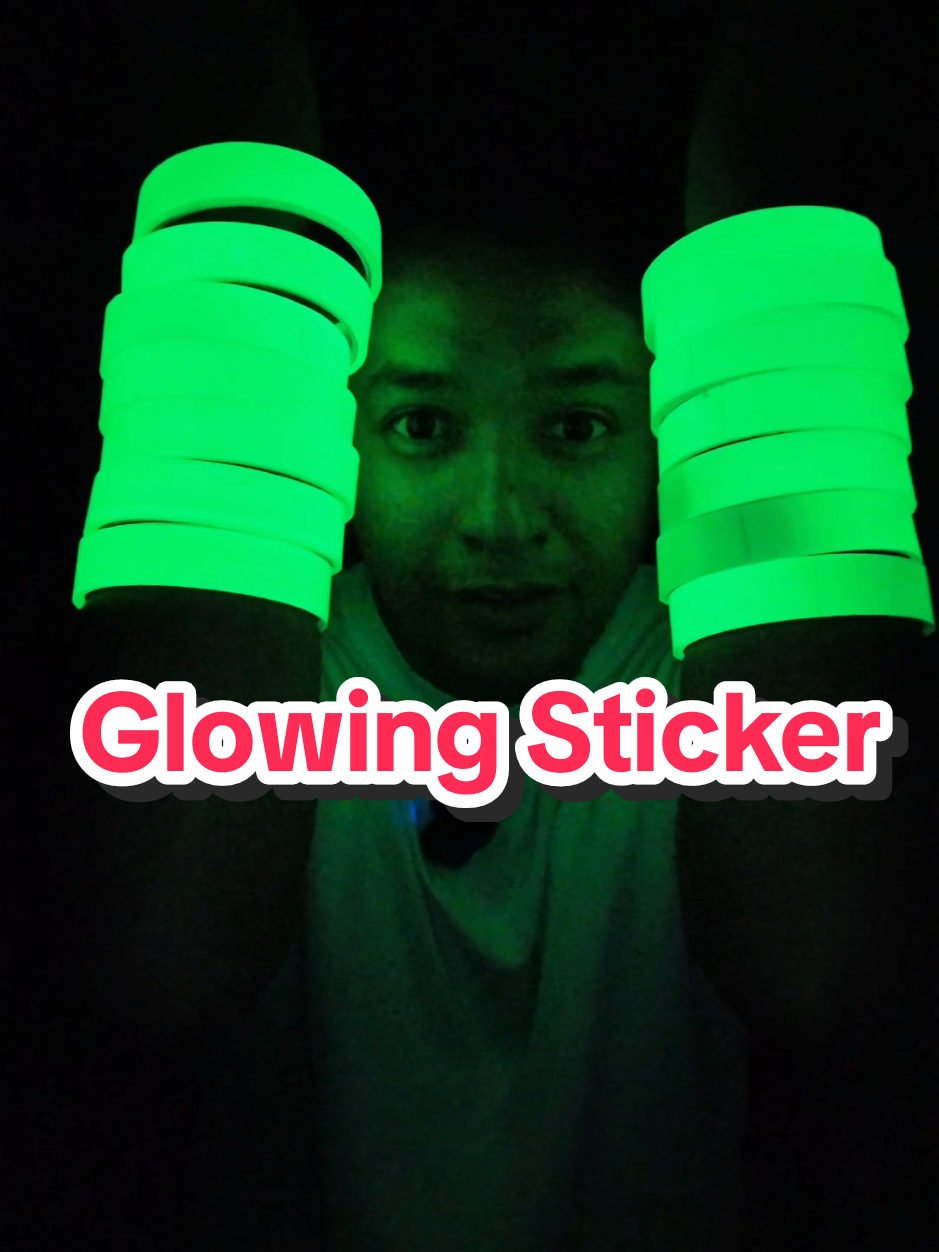 Glowing The Dark Sticker Tape. #glowingthedark  #sticker  #tape  #glowingthedarksticker  #luminescence 