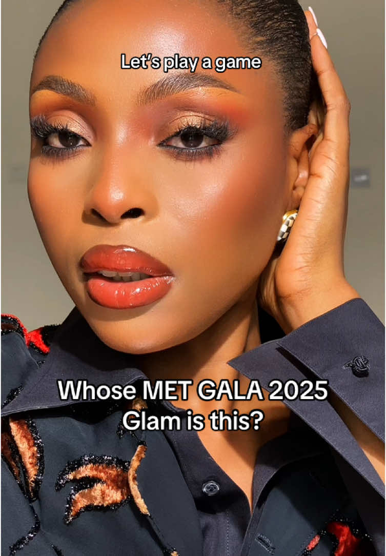 That’s how you know if you nailed the recreation well or not😃. Full breakdown of this glam will be on my YouTube channel. Link in bio😃❤️#metgala #metgala2025 #metgalaglam #metgalamakeup #metgalalooks 