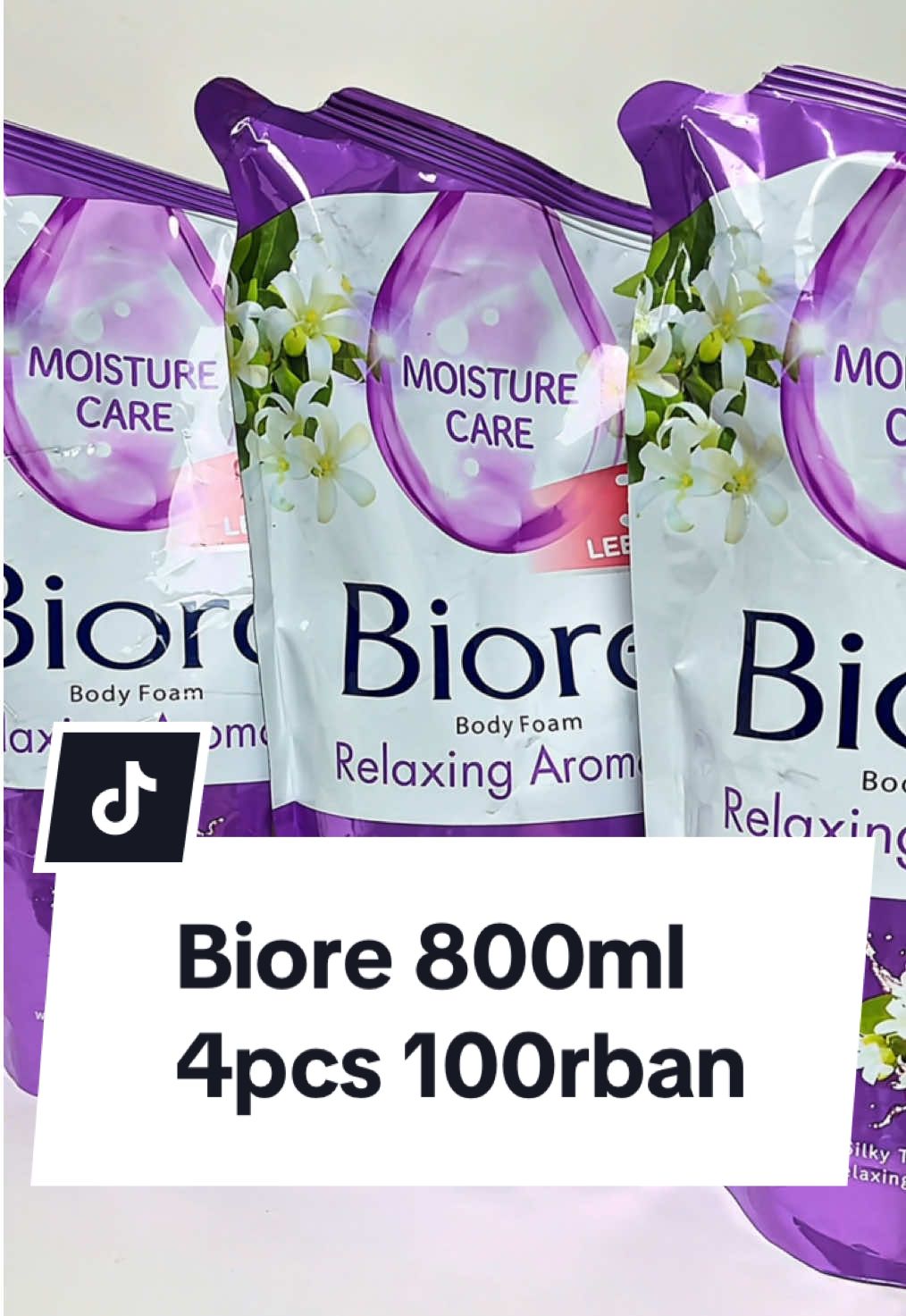 sabun biore 800 ml 4 pcs cocok buat stock di rumahh #sabunbiore #sabunbiore800ml #sabunbioremurah #bundlingsabun 