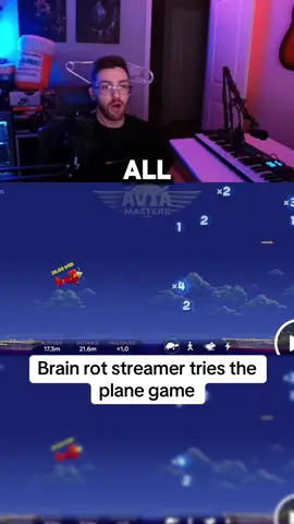 Brain rot streamer tries the plane game #brain #rot #aviamaster #streamer #tranding 