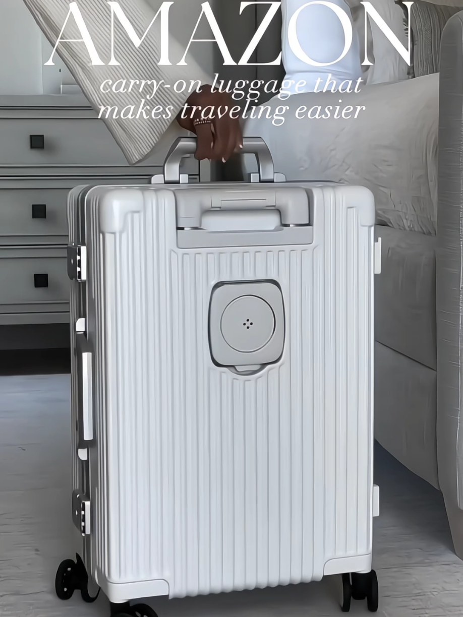 Amazon Carry-on Luggage Makes Traveling Easier  ✨  This video is being shared for promotional purposes or to assist others, and its original owner is @interiordesignerella #tiktokmademebyit #tiktokfinds #fyp #foryou #viral #amazon #amazongadgets #amazongoodthings #amazonfinds #amazonmusthave #amazonfavorites  #amazonfinds2025 #viralproducts #gadgets #thehomegadgeteer #travel #carryon #chargeable #easytravel #amazontravelfinds #suitcase #asmr 