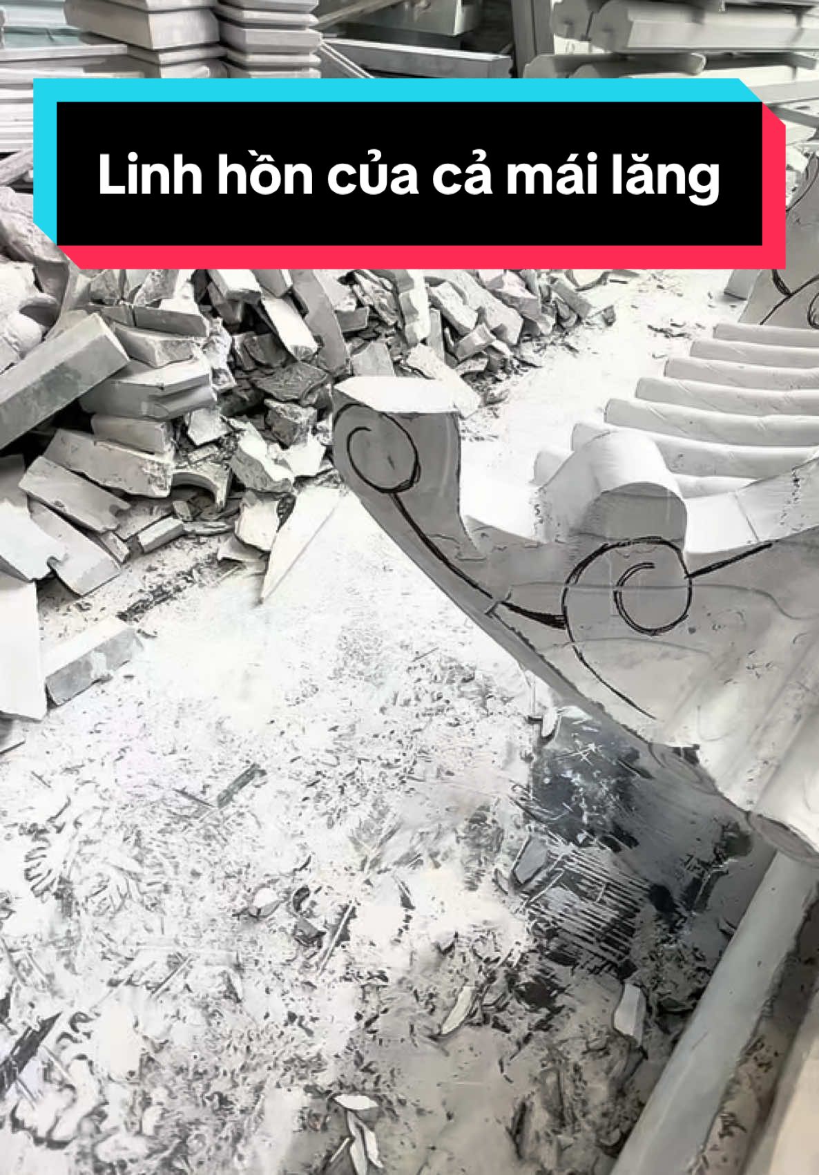 4 đầu mái đao nhỏ xíu, nhưng là cả “linh hồn” của mái lăng Làm sai- mất dáng, mất phong thủy, mất cả nghề Ai yêu đá, yêu nghề truyền thống-xem đến cuối nhé #damyngheankhang #viral #damynghe #tiktokviral #langmoda #fyp 