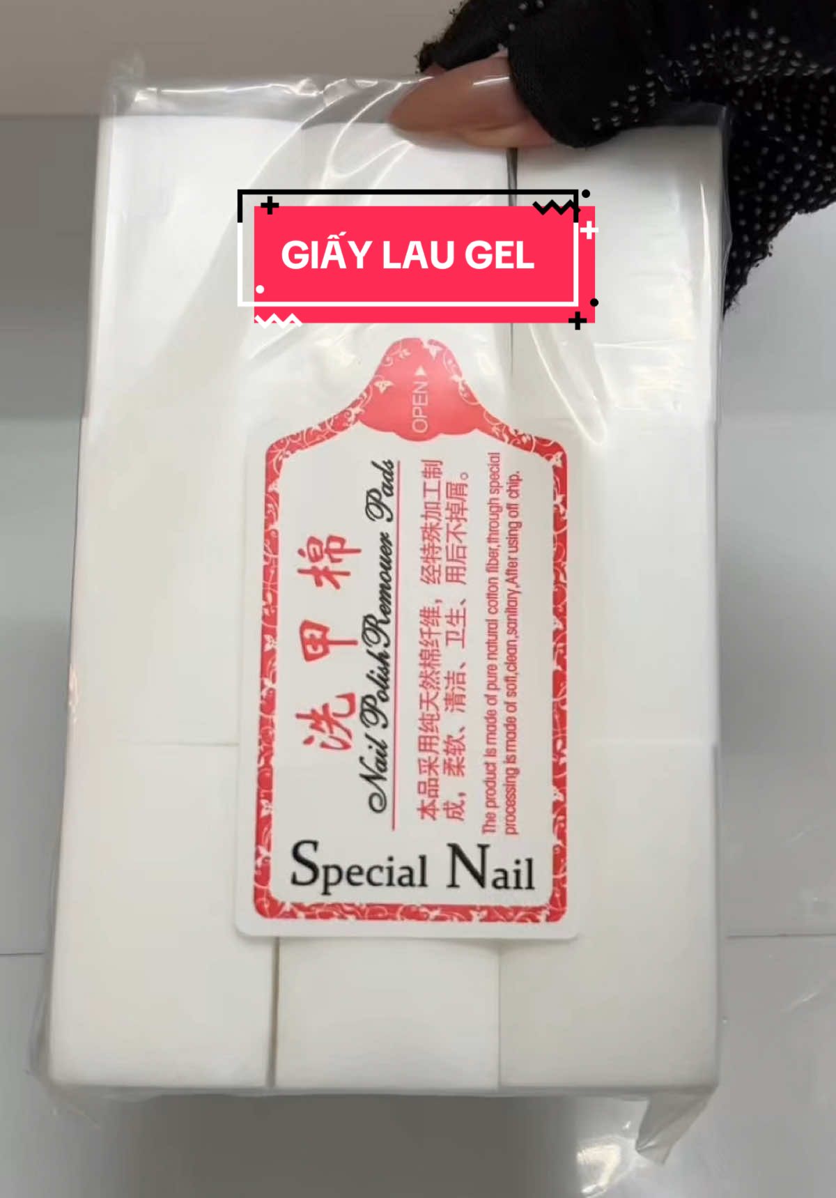 Giấy lau gel loại xịn, cứng, không rụng lông bịch 1000 tờ #unboxing #review #nails #giaylaugel 