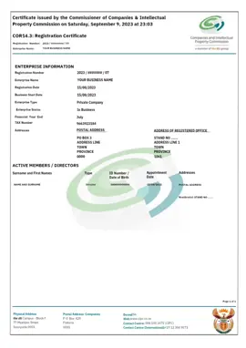 Company Registration South Africa R590 #companyregistration #cipc #bizportal #compliance #companycompliance 