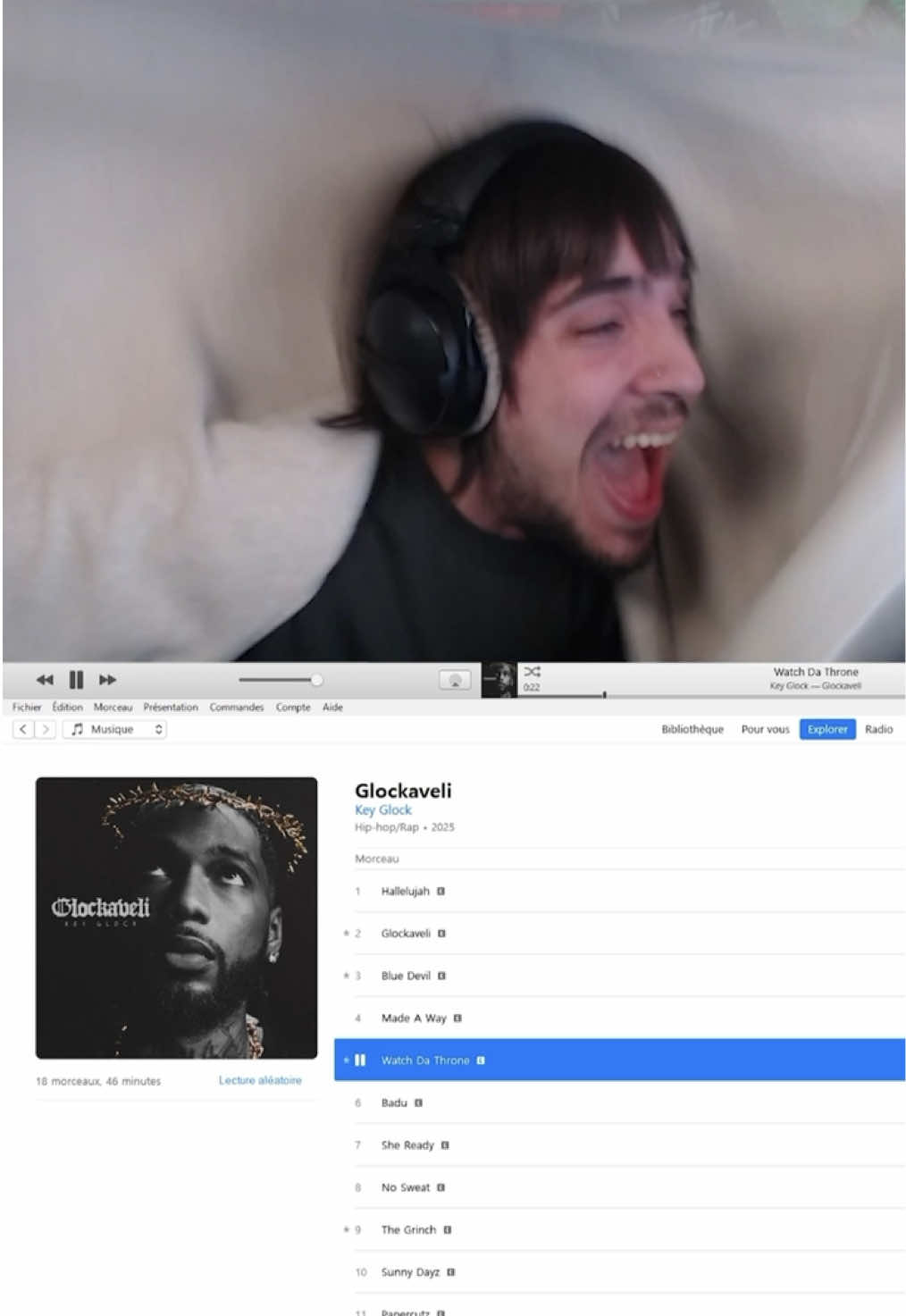 NEW ALBUMMMMM OF KEYYY GLOCKKKKKK!! - #twitch #fyp #keyglock #rap #hiphop #musique 