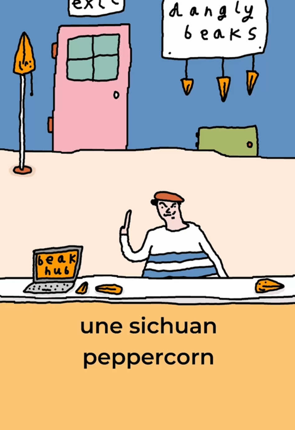 Une sichuan peppercorn please #une #sichuanpeppercorn #please #beaks #french #nigelbentley #beaktok 