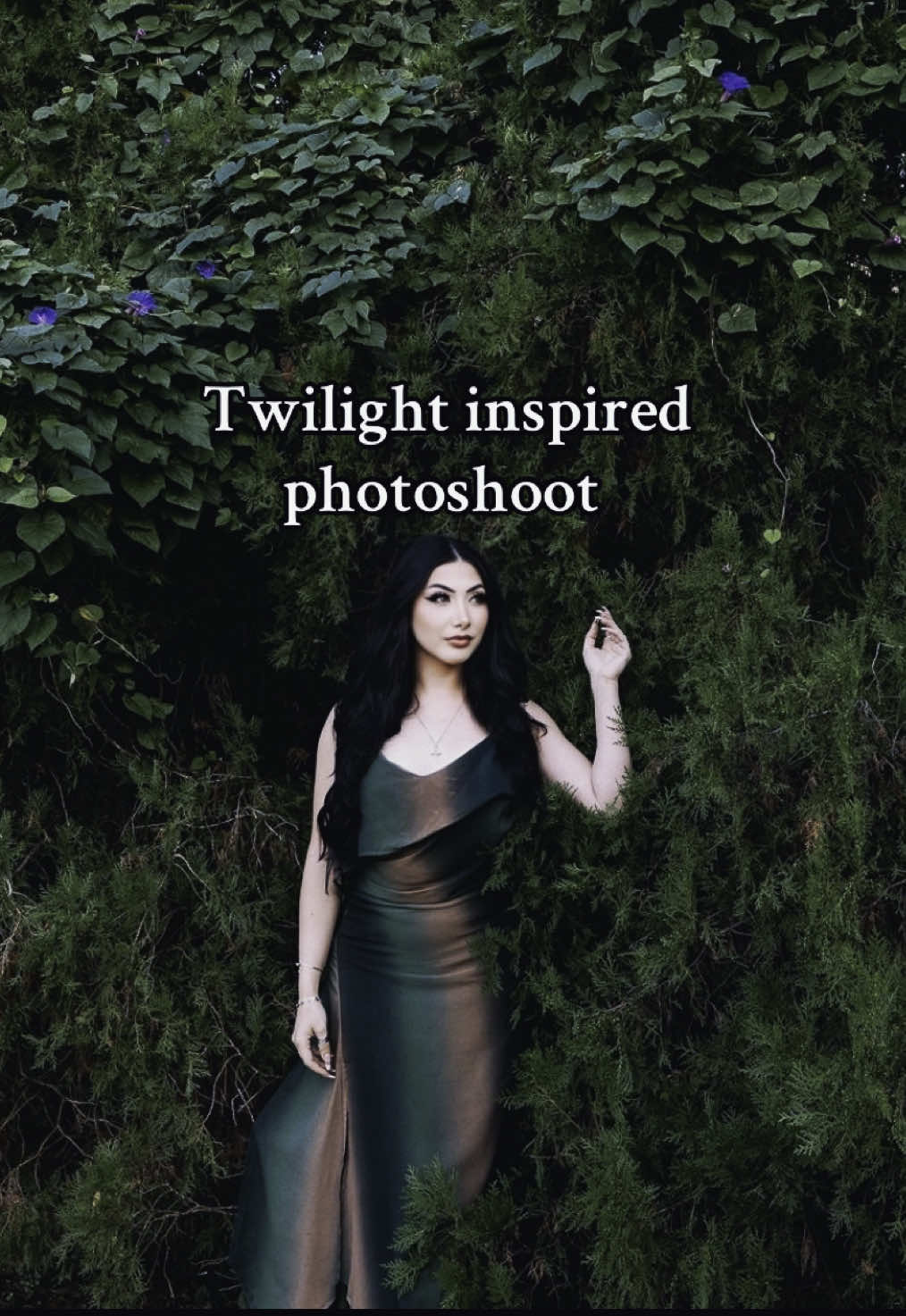 It’s been raining in #houstontx giving #twilight vibes, so why not have a #photoshoot . The dress is from @Fashion Nova  #viral #foryoupage #thingstodo #model #photoshootideas #inspo #rain #modeling #fashionnova #nature 