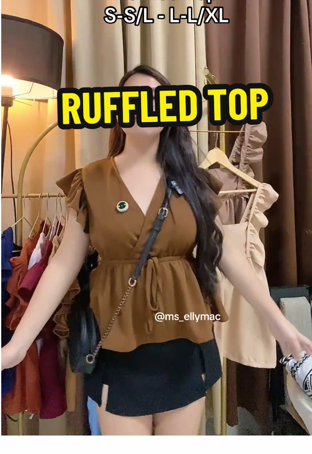 Ang ganda ng fitting ang lakas makapayat ng Ruffles Peplum Top na to! 🥰❤️#tiktoklive #livehighlights 