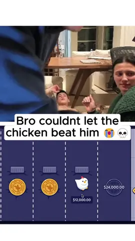 Bro couldn't let the chicken beat him