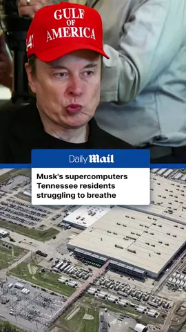 Residents in Tennessee have been left struggling to breathe over Elon Musk's supercomputers as pollution is believed to have caused a surge in asthma. Musk's artificial intelligence company set up shop in South Memphis last year but the supercomputer's pollution control measures don't meet federal guidance. The area now leads the state in the most emergency room visits for asthma. Read more on DailyMail.com #elonmusk #x #Usa #news