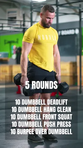 5 Rounds 💥 10 Deadlifts 10 Hang Cleans 10 Front Squats 10 Push Press 10 Burpees 📝 Suggested Weight: 50-35lbs (M) / 35-20lbs (W) ⚡️ Build strength, gain muscle & improve conditioning. Two proven programs. One goal: The best version of you. 👉 Link in bio. #nogymnoproblem #workoutoftheday #workoutideas #wodoftheday #crossfitlifestyle #crossfit #crosffittraining #crossfitgames #crossfitcommunity #crossfitopen #dumbbell #dumbbellwod #wod #fullbodyworkout #dailyworkout #dailywod #homefitness #dumbbellworkout #dumbbellonly #dumbbellworkouts #dumbbellonlyworkout #fitness #functionalfitness #garagewod #homeworkout #homeworkouts #homewod #homewods #workoutathome #fittok
