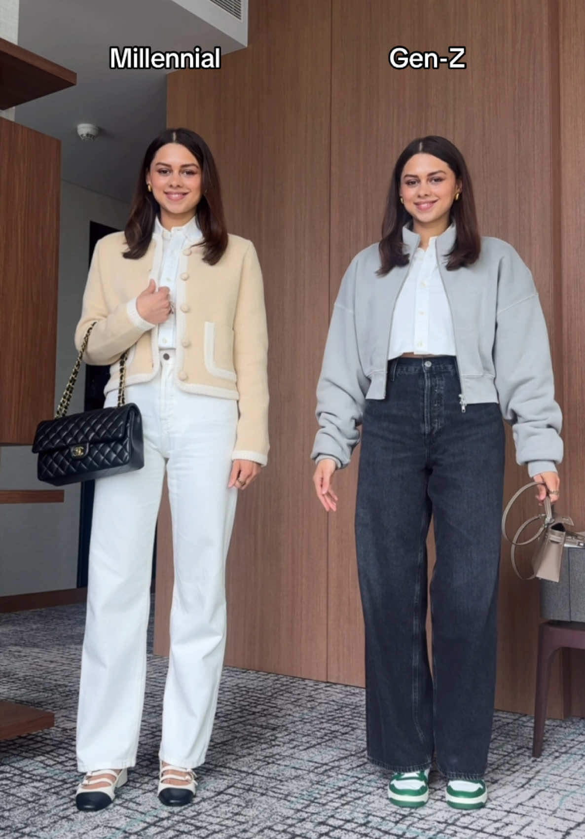 Millennial (1972-1995) vs. Gen-Z (1996-2012)? 🤍👇🏼 Save for later #stylinghacks 