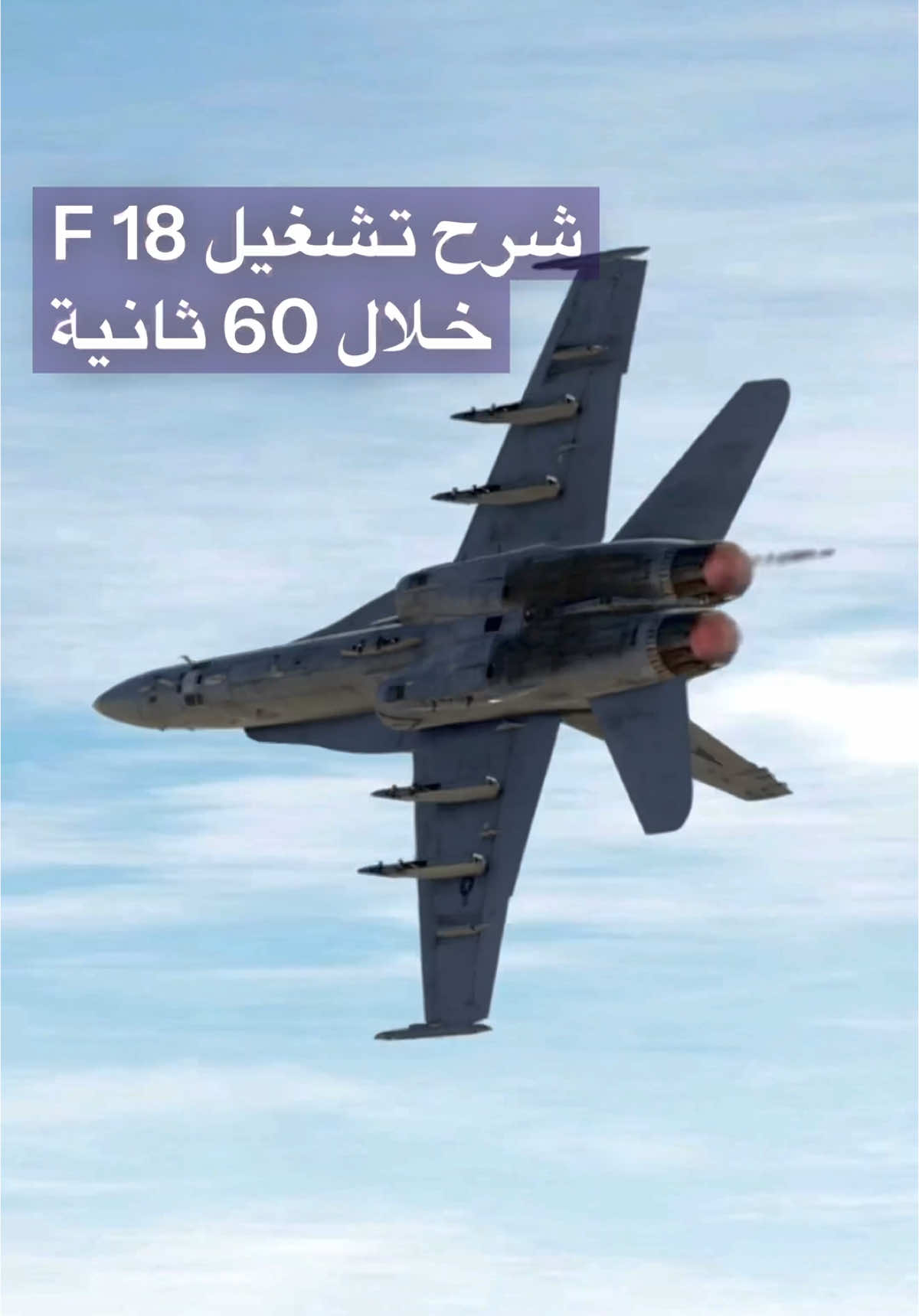 شرح تشغيل ‏F-18 خلال 60 ثانية #محاكي_الطيران  ‏#dcs  ‏#airforce  #القوة_الجوية✈️  #طيران_الجيش_العراقي 