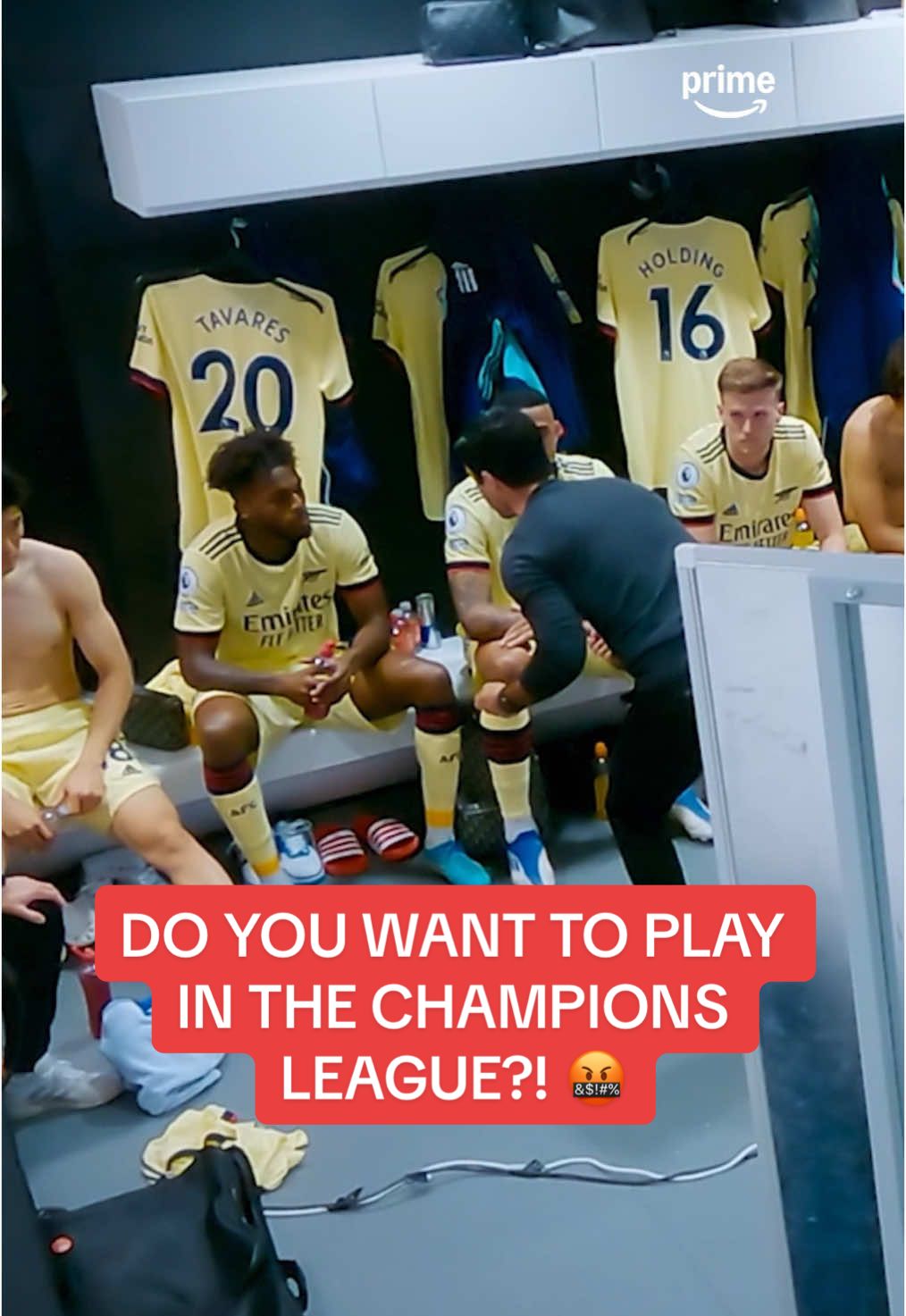 The moment Mikel Arteta nearly lost his voice during a half-time team talk in a must-win game against West Ham in 2022 😱 #arsenal #ucl #championsleague #allornothing #footballtiktok 