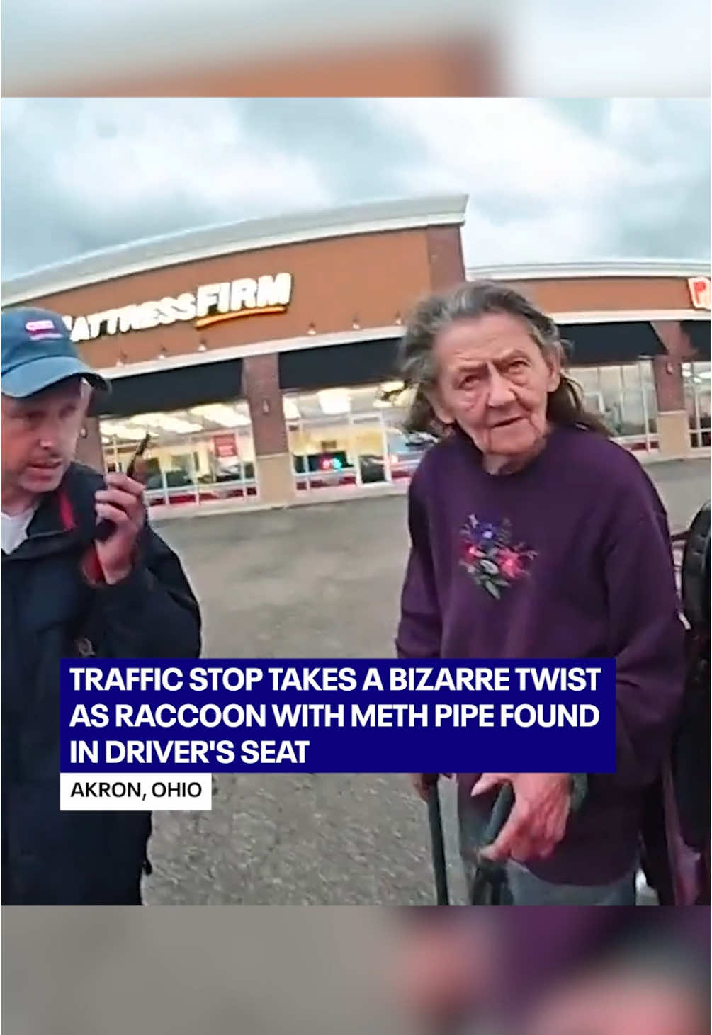 A routine traffic stop turned into a bizarre scene as a police officer discovered a pet raccoon sitting in the driver’s seat with a meth pipe in its mouth. On May 5 in Akron, Ohio, a search of the vehicle uncovered methamphetamine, crack cocaine, and three used glass meth pipes. The driver, Victoria Vidal, 55, was charged with felony drug possession, three counts of drug paraphernalia possession, and driving under suspension. The raccoon was unharmed, police said, and notification was made to the proper authorities to determine that Vidal had the proper paperwork and documentation to own the raccoon.