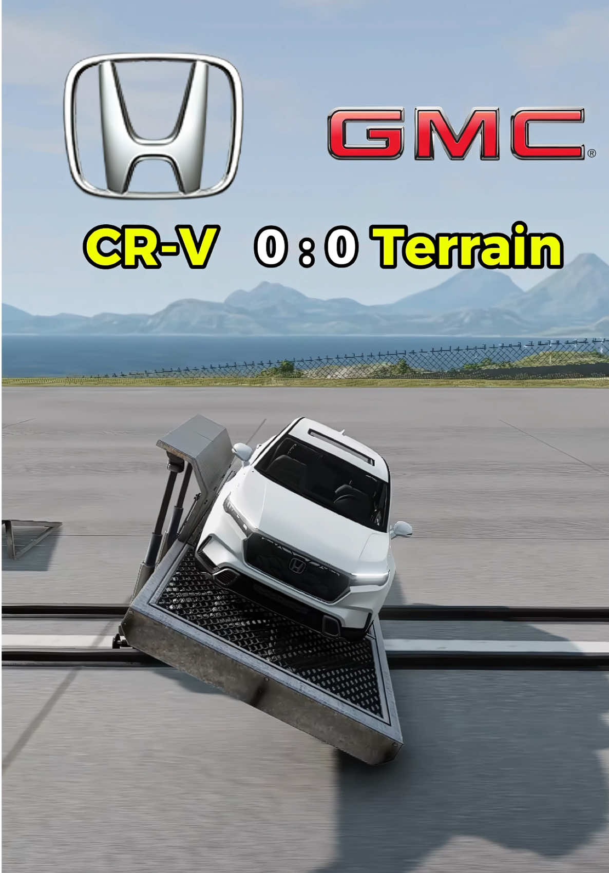 Honda CR-V VS GMC Terrain #beamng #testhubng #beamngdrive #carcrash #fyp #gaming 