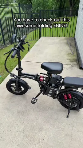 This is the #DDCM1 folding Ebike that is just awesome! Must see this! Changes the game! #kahlaDeals #Kahlatalk #Kahlatech  #TikTokShopCreatorPicks #TTSDelightNow   #TTSCreatorBash #foldingebike 