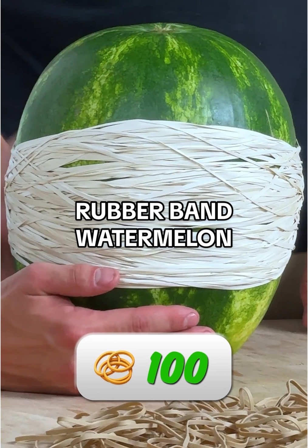 Rubber Band Watermelon #watermelon #Science 