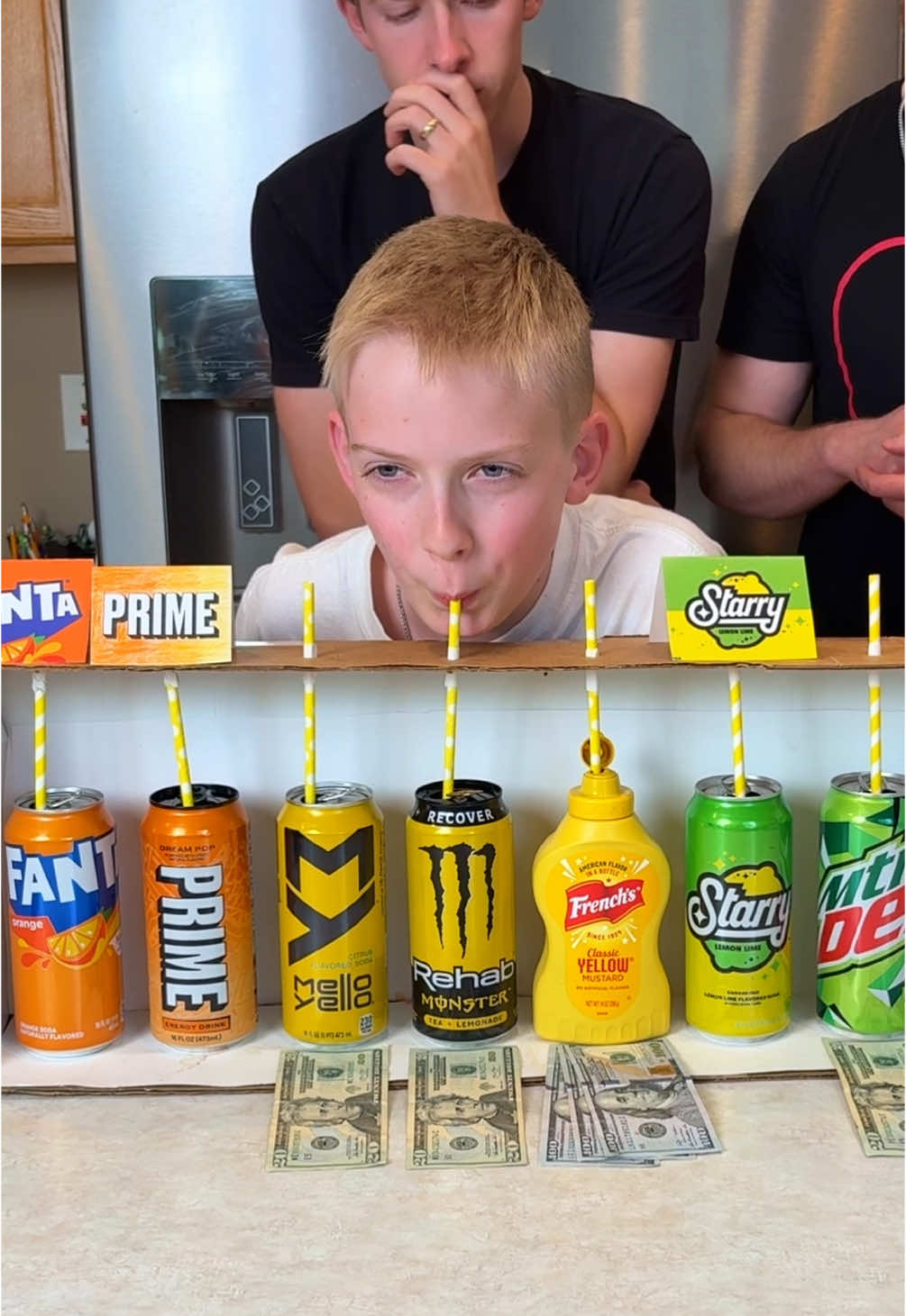 Don’t Drink the Mustard! 🤣 #game #family #soda #drink #challenge 