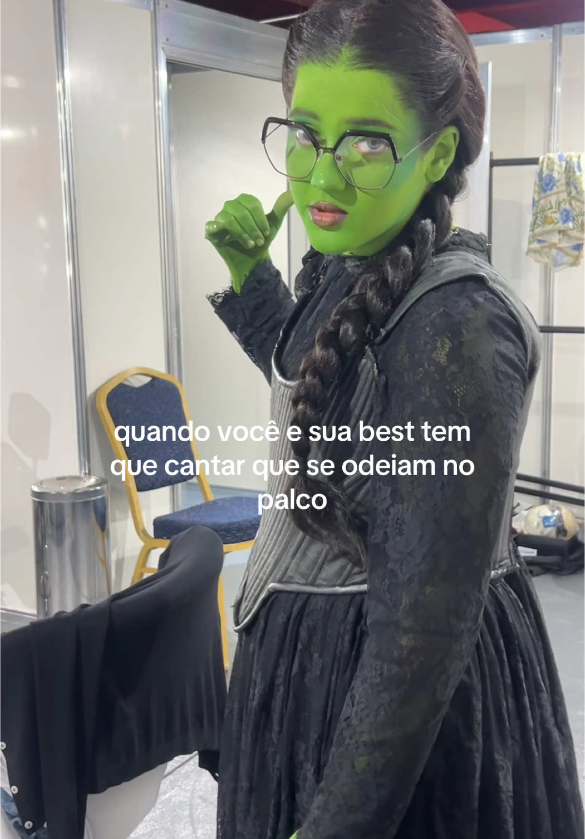 @vevegoeldi 🥺💚 #wicked #wickedbrasil #glinda #elphaba 