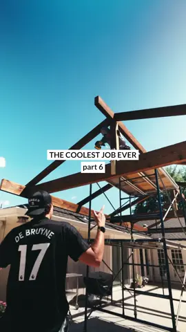 $37,000 Floating Gable SkyPoly Pergola in Plano! 138 feet of 4x12 headers. 38 beams 4x6x14. 4x8x33 Ridge! SkyPoly Hercules roof! TEXT ME - 972-342-1645 #pergola #skypoly #patiocover #pergolaroof 