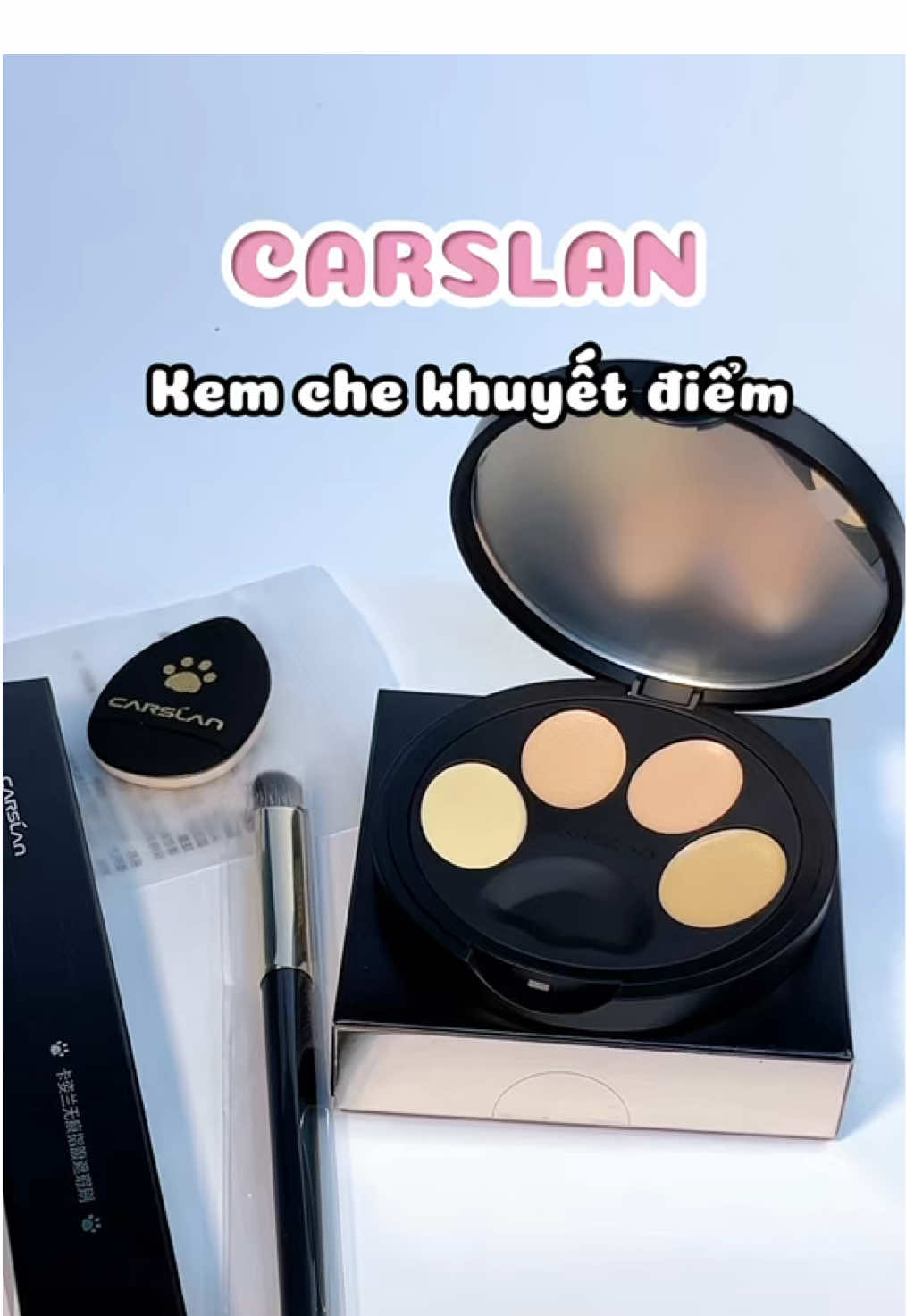 Dùng phấn phủ nhà Carslan nhiều rùi đừng quên brand còn có kem che khuyết điểm siêu hịn đó mấy bàa #carslan #kemchekhuyetdiem 