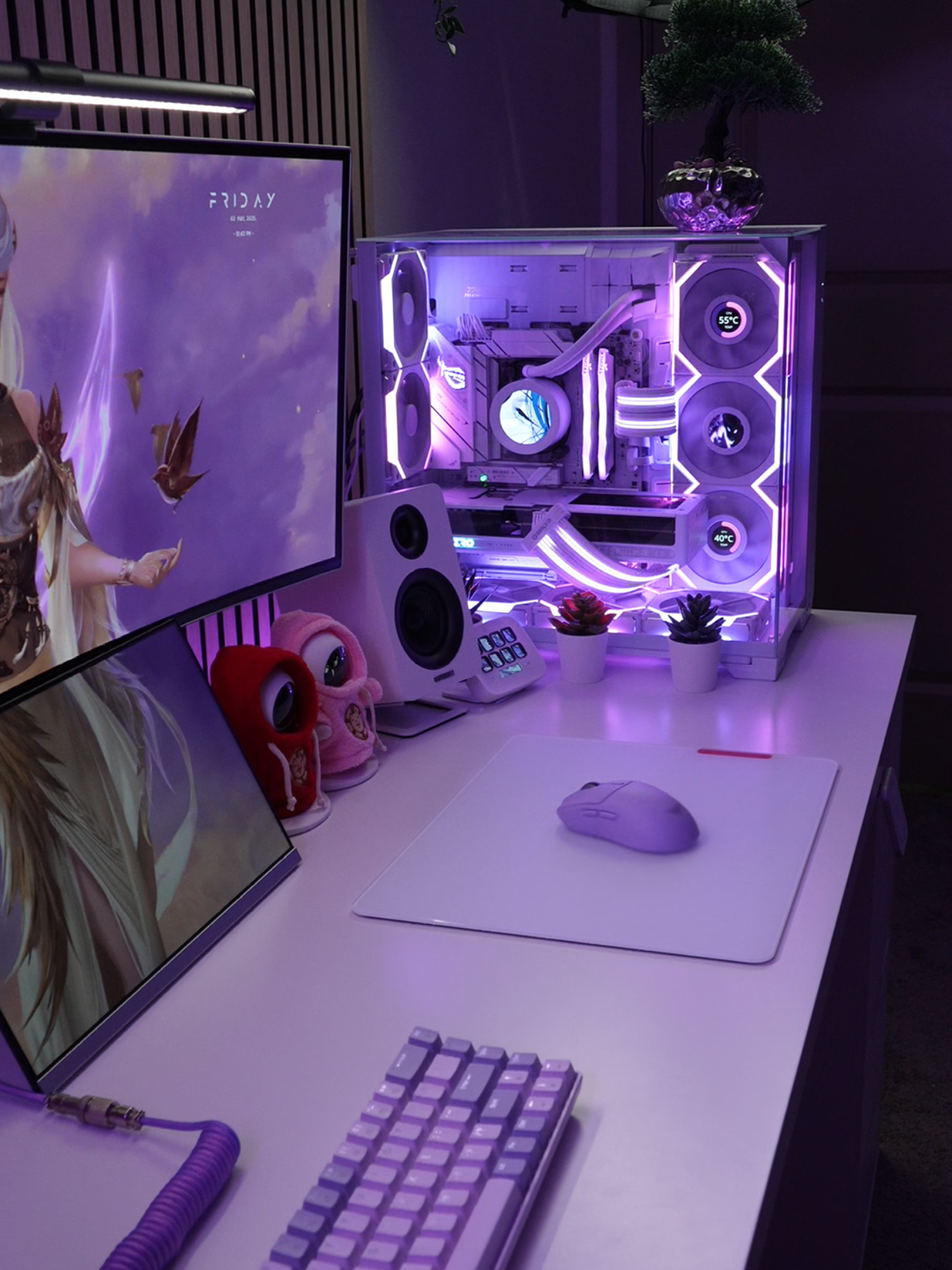 New peripherals to match my Setup and GlassPad #setup #pc #pcgaming #techtok #pcbuild #GamingSetup #glass #glasspad #keyboard #mouse #foryoupage #viral #fyp 