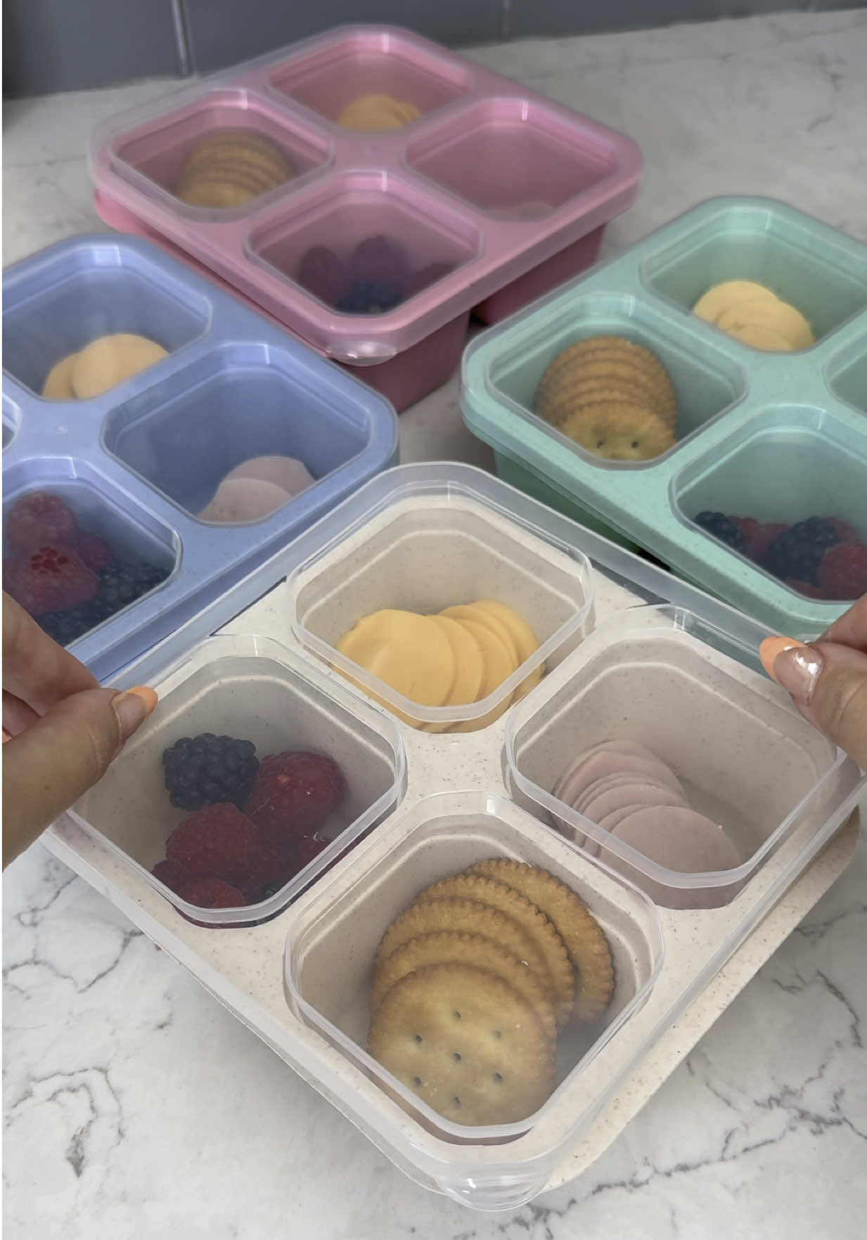 🔗In Bio! Snack Restock Just Got Easier with these containers 🙌. #amazonkitchen #amazonfinds #asmrrestock #asmrsounds #mealprep #mealprepideas #asmrmealprep #snackrestock #founditonamazon #adultlunchables 
