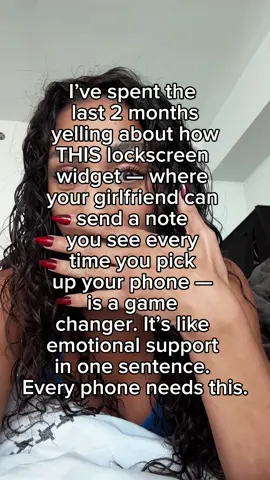 This widget is everything I didn’t know I needed 🥺 #boyfriendonmyscreen #lockscreenlove #cutestapp #ldr #relationshipgoals