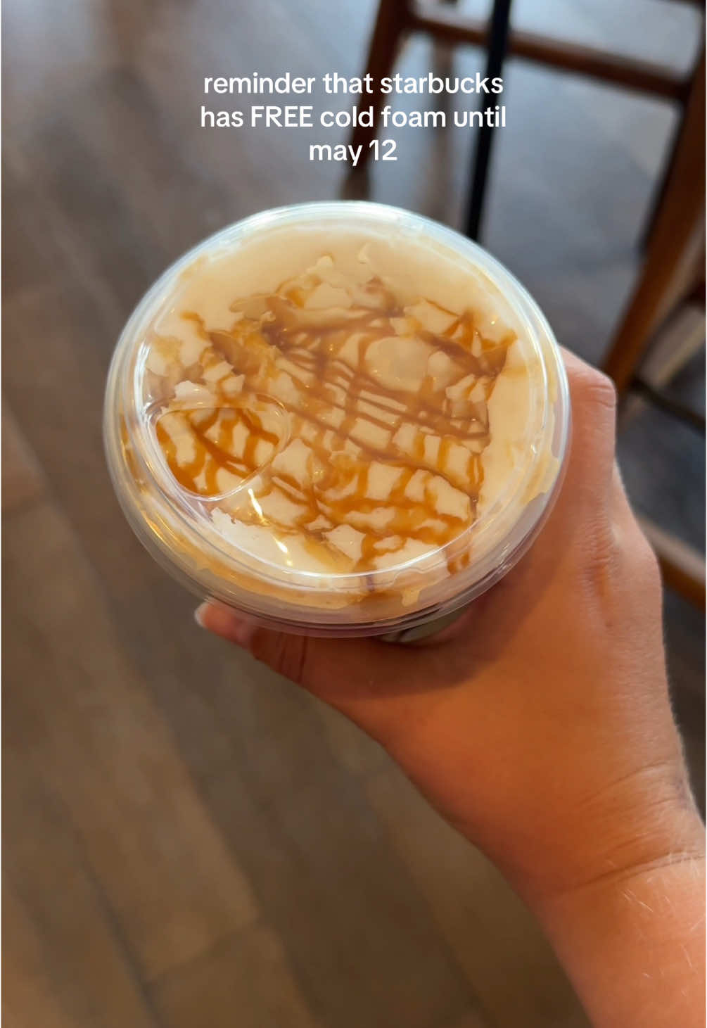 run to starbucks! #starbucks #starbucksdrinks #coldfoam #freecoldfoam #starbuckscoldfoam #starbuckscoffee #creatorsearchinsights 