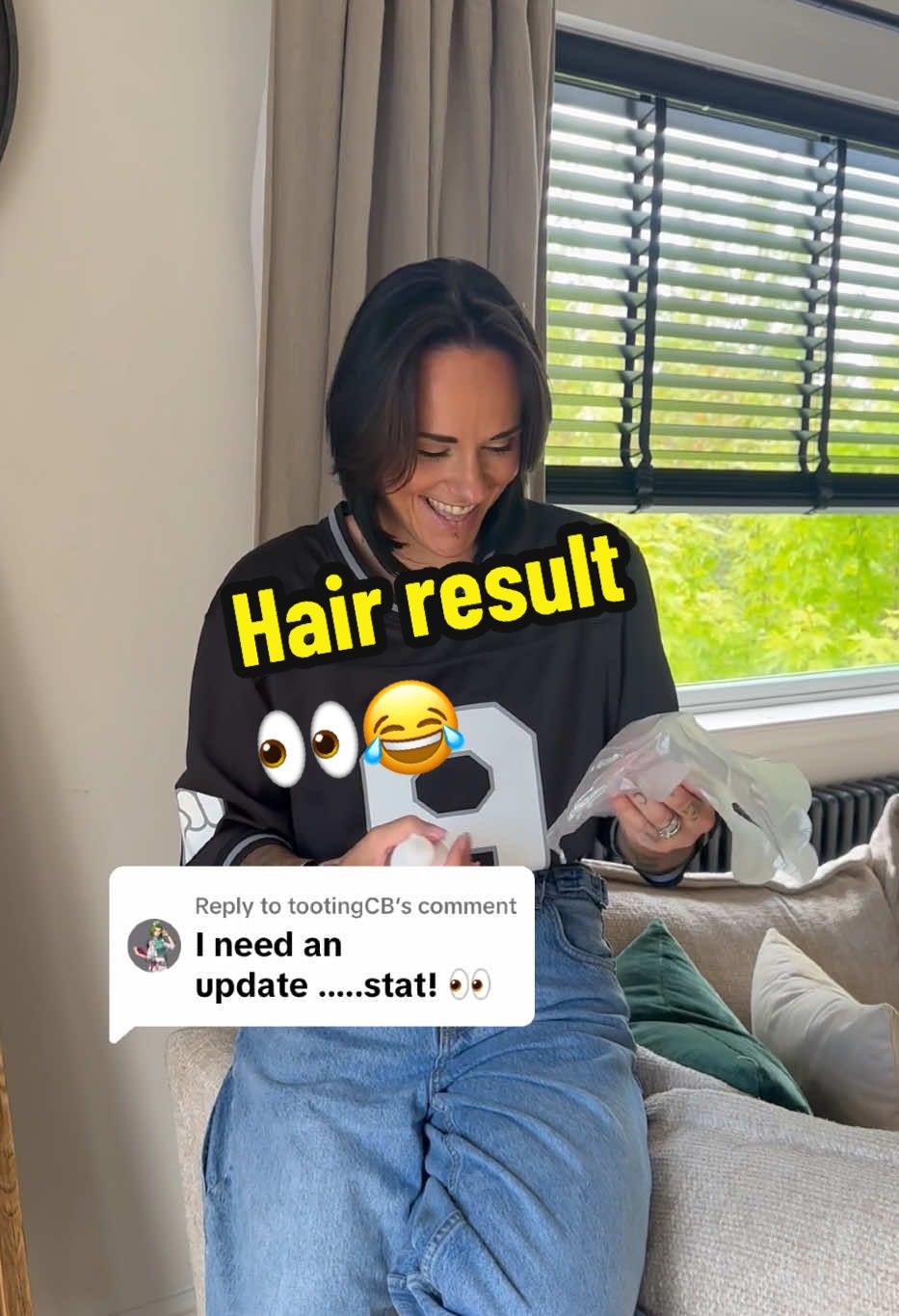 Replying to @tootingCB part 2 the result 😂 #funny #marriedlife #couples #hair  #comedy 