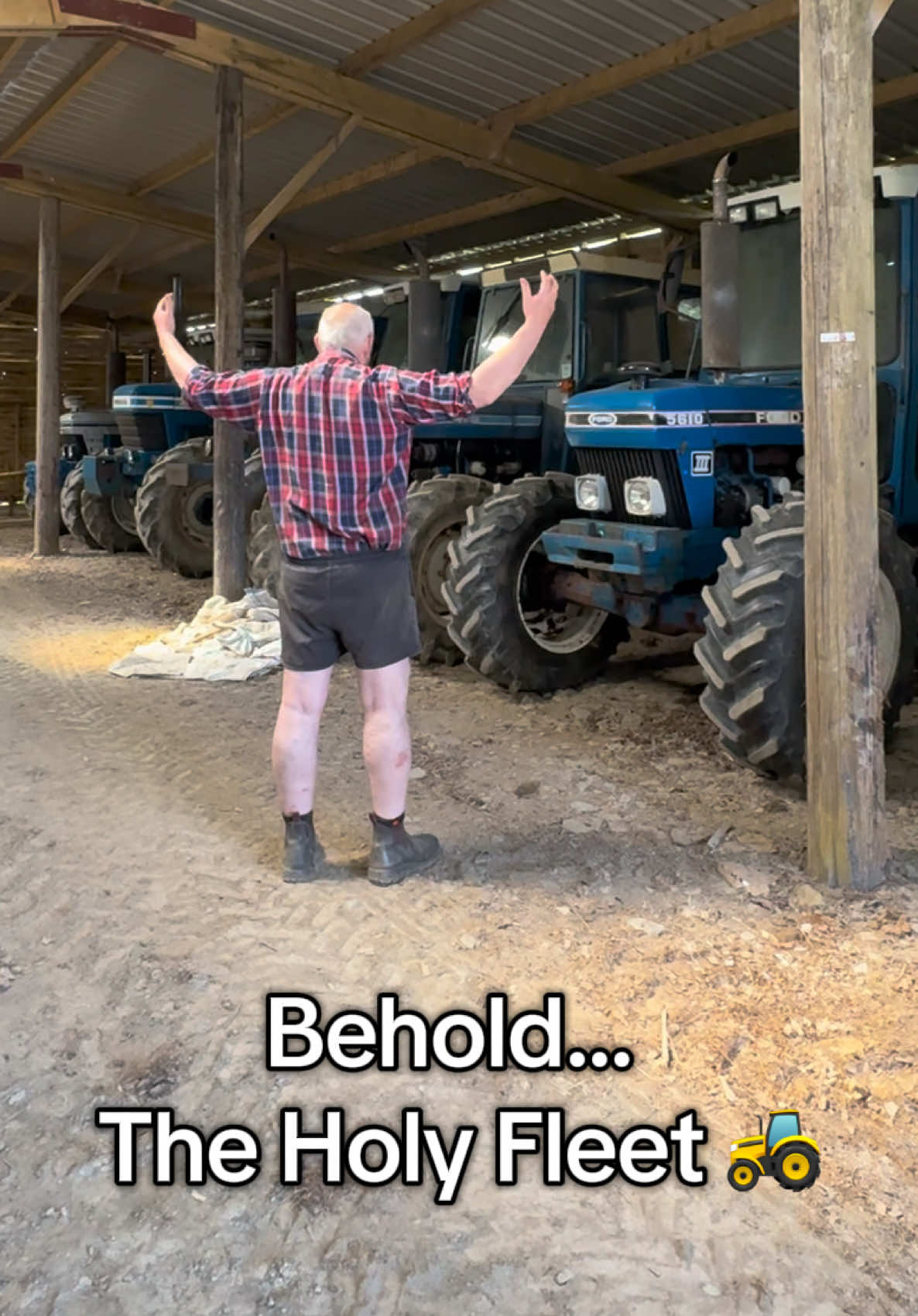 When Rich said he was off to the Tractor Cathedral to sing Hallelujah… we thought he was joking 😂🚜🎶 #tractors #farmlife #farming #agri #fordtractor #collection 