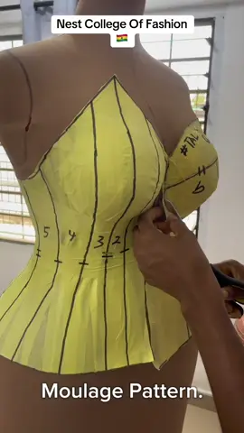 Advanced class. #moulage #moulagepattern #fyp #ghanatiktok🇬🇭 #masterclass #patternmaking #learnfashiondesign 