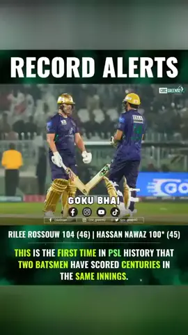 Records Alert Ft 1st Time in PSL History 💰🥰🤣 #hassannawaz #qgvsiu #gokubhai #psl #pslx #roast #edit