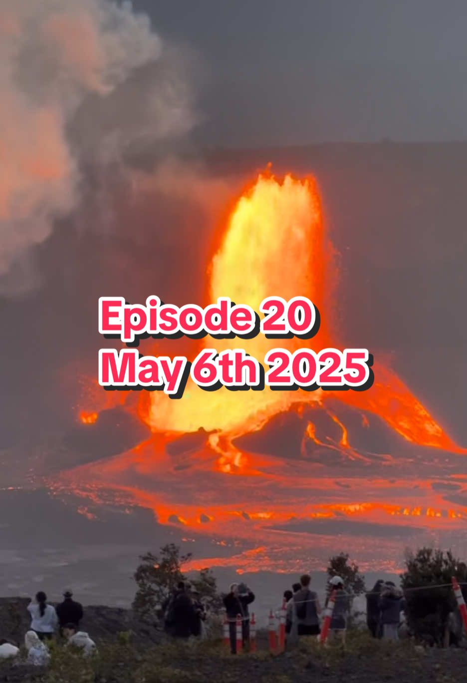 The color is changing. The last 2 episodes (19 and 20) have been a brighter more intense red. There is no filter or enhancement of the color in this video. It looks even brighter in person as a lens cannot process such intensity.  This volcano activity is so interesting and spectacular and I am so blessed to witness it in person.  Kilauea's Episode 20, 6 May 2025 at 9:26pm.  The episode ended at 9:58pm after only 4.5 hours of fountaining. #volcanoesnationalpark #volcanohouse #volcanoes #Kīlauea #volcanonationalpark #bigisland 