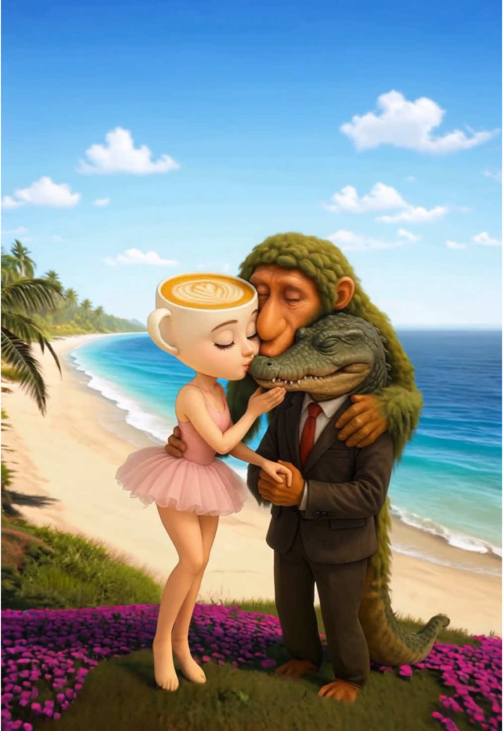 They fall in love! #brainrot #tunktunk #emotional 