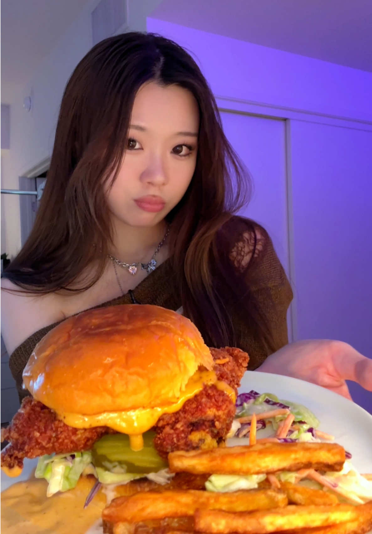 takis fried chicken sandwich for @KATSEYE ❤️‍🔥