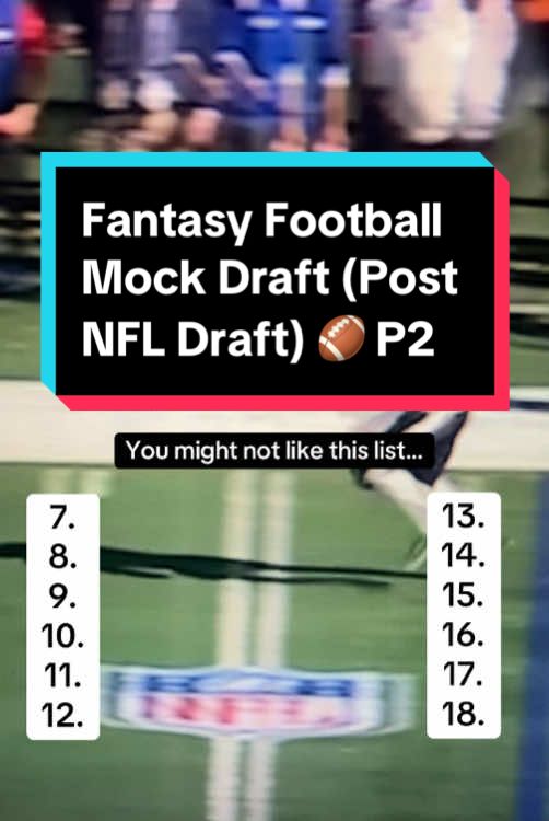 I’m so high on Nico | Fantasy Football Mock Draft #fantasyfootball #nfldraft2025 #mockdraft #fyp