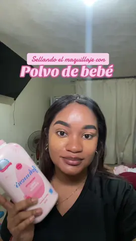 No me iba a quedar con las ganas de probar en los comments le cuento cuánto me duró #tendencia #polvodebebe #makeuhack #fyp 