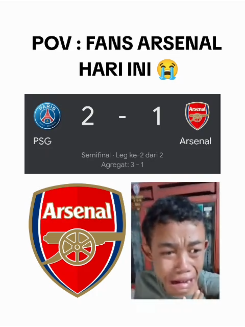 Arsenal Arsenall🤣🤣 #arsenal #psg #arsenalfc #parissaintgermain #parcdesprinces  #ucl #xybca #fypシ゚ #fypage #masukberanda #4u #lewatberanda #fyp #yourpage  #fyppppppppppppppppppppppp 