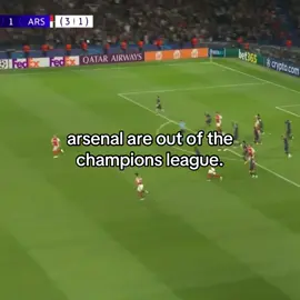 wow this hurt alot… // #fyp #sakasaturdayv2 #ucl #arsenal #psg #chanpionsleague #parissaintgermain 