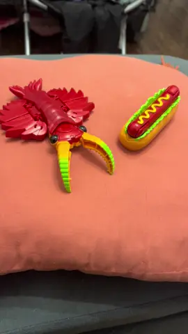 Behold, the coolest and most random thing I own: Anomalocaris hot dog dinosaur transformer #paleontology, #dinosaurs, #prehistoric, #evolution, #edit